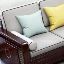 新中式实木沙发组合现代客厅1+2+3储物沙发冬夏两用简约木质家具