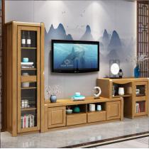 中式实木茶几电视柜组合小户型伸缩简约电视机柜客厅地柜家具套装