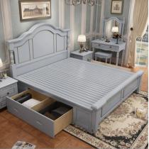 麦迪纶家具美式床主卧实木现代简约1.5米公主床1.8米2.0米婚床