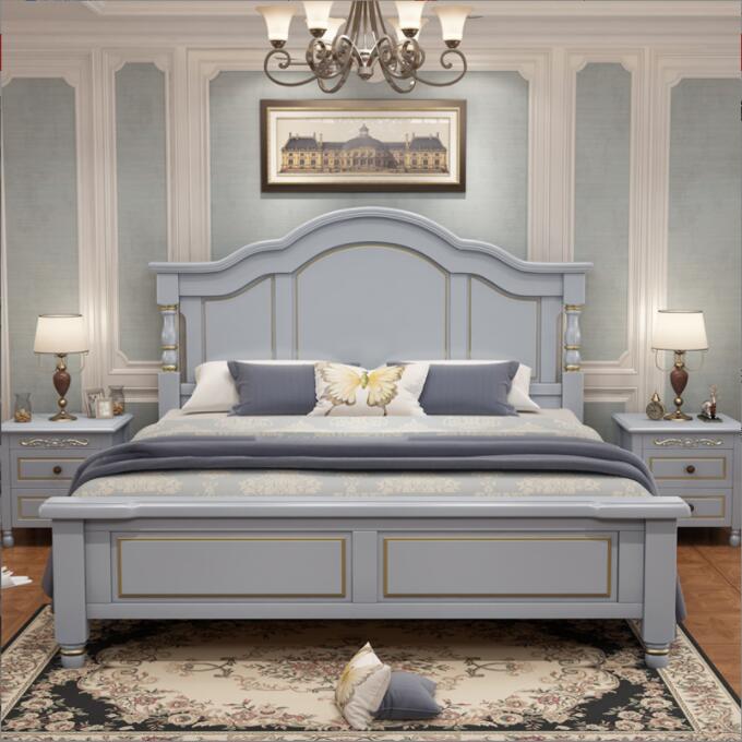 麦迪纶家具美式床主卧实木现代简约1.5米公主床1.8米2.0...