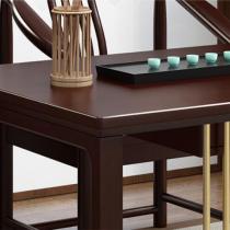 新中式实木书桌家用现代中式办公桌电脑桌书法桌书房家具套装组合