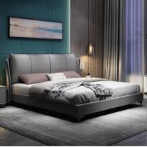 科技布艺双人床现代1.5米家用成人主卧室意式真皮婚床头软包1.8米