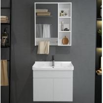 浴室柜组合实木免漆轻奢简约黑色洗手盆卫生间挂墙组合洗漱盆特价