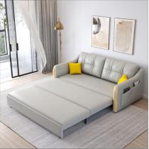免洗科技布折叠布艺沙发床 双人客厅多功能两用简约小户型储物