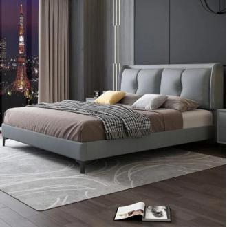 新款现货实木框架科技布艺软床主卧储物双人床1.8米简约现代婚床