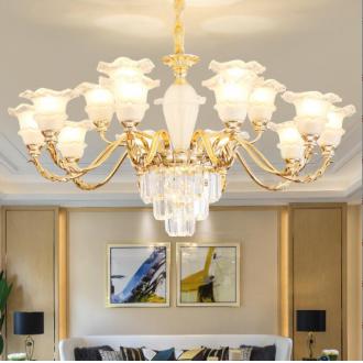 欧式客厅吊灯现代简约大气2021年新款家用简欧大厅餐厅灯具卧室灯