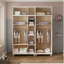 现代简约家用儿童衣橱卧室储物柜收纳简易柜子二门三门衣柜小户型