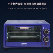 康佳KKTV烤箱 家用多功能电烤箱12升 控温智能菜单热风循环