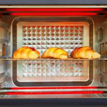 康佳KKTV烤箱 家用多功能电烤箱12升 控温智能菜单热风循环
