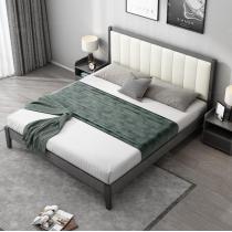 北欧现代1.8米实木床简约双人床1.5米小户型ins出租经济型主卧床
