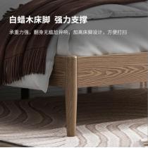 白蜡木实木双人床日式1.2米北欧简约风格卧室1.8米小户型主卧婚床
