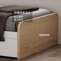 北欧1.2米单人床现代简约小户型带灯抽屉收纳高箱储物榻榻米家用