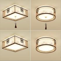 新中式吸顶灯现代客厅灯LED圆形简约创意书房卧室餐厅中式灯具