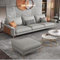 北欧轻奢科技布客厅组合沙发 轻奢小户型布艺沙发三人位套装