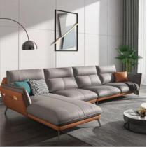 意式科技布沙发组合简约小户型客厅北欧转角贵妃布艺沙发