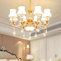欧式吊灯客厅水晶灯美式奢华大气酒店蜡烛灯简欧卧室餐厅灯具灯饰