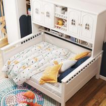 单人床衣柜床一体次卧床 男孩小户型女孩成人多功能组合1.5米床铺