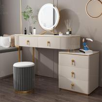 小型卧室现代简约梳妆台收纳柜一体2022年新款轻奢高级镜子化妆桌