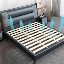 轻奢科技布软床1.5米1.8米布床双人床现代卧室家具小户型婚床
