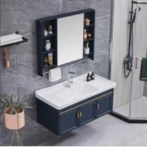 太空铝浴室柜组合小户型洗手盆洗脸盆卫生间洗漱台现代简约卫浴柜