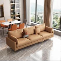 北欧小户型奶油风网红沙发轻奢现代客厅实木框架科技布艺沙发组合