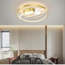 北欧简约现代吸顶灯卧室灯LED圆形餐厅书房个性创意房间灯新款