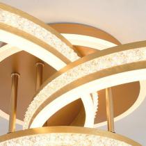 北欧简约圆环吸顶灯LED客厅灯圆圈发光餐厅灯时尚卧室书房灯具