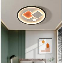 北欧现代简约LED吸顶灯卧室灯方形主卧灯圆形书房灯个性创意新款