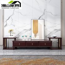 新中式全实木电视柜伸缩2米柜子客厅家具多功能储物款 小户型家用