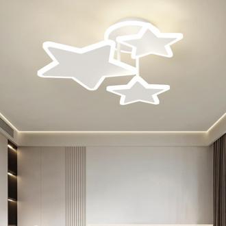 现代简约卧室灯LED吸顶灯北欧时尚个性儿童房灯星星造型卡通灯具