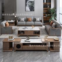 白蜡木新中式实木沙发茶几电视柜组合客厅现代简约小户型家用家具