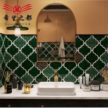 异形灯笼砖161x187网红厨房卫生间砖浪漫法式复古小花砖浴室墙砖